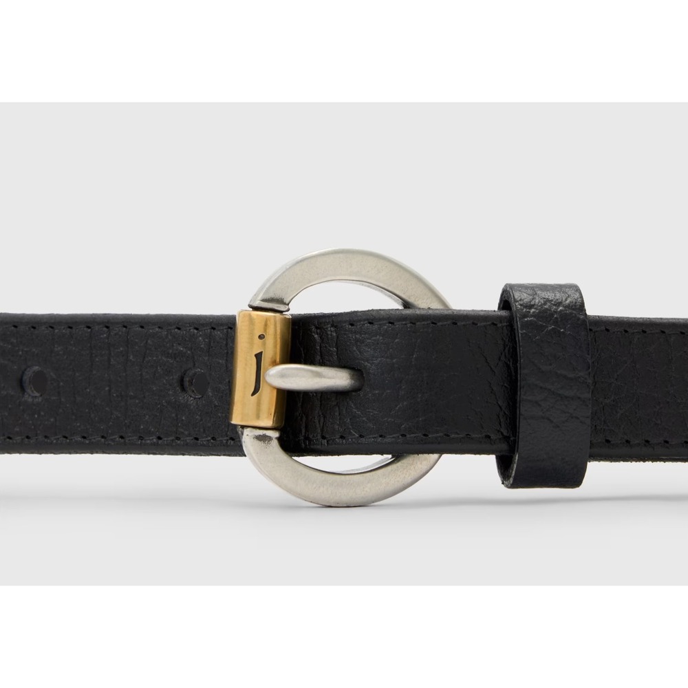 John Varvatos Ridgewood Roller Black Leather Belt Men's Size 32 New w/ Tags $300